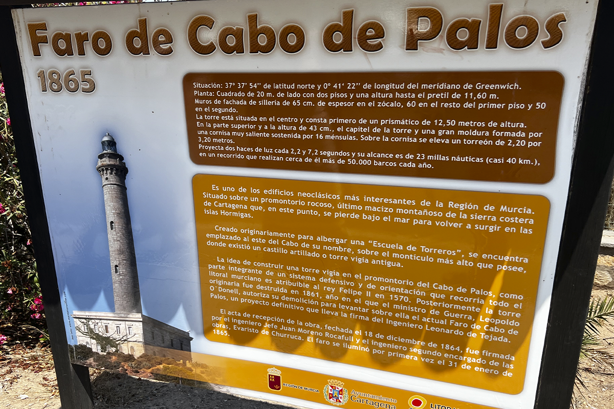 informacion faro de cabo de palos